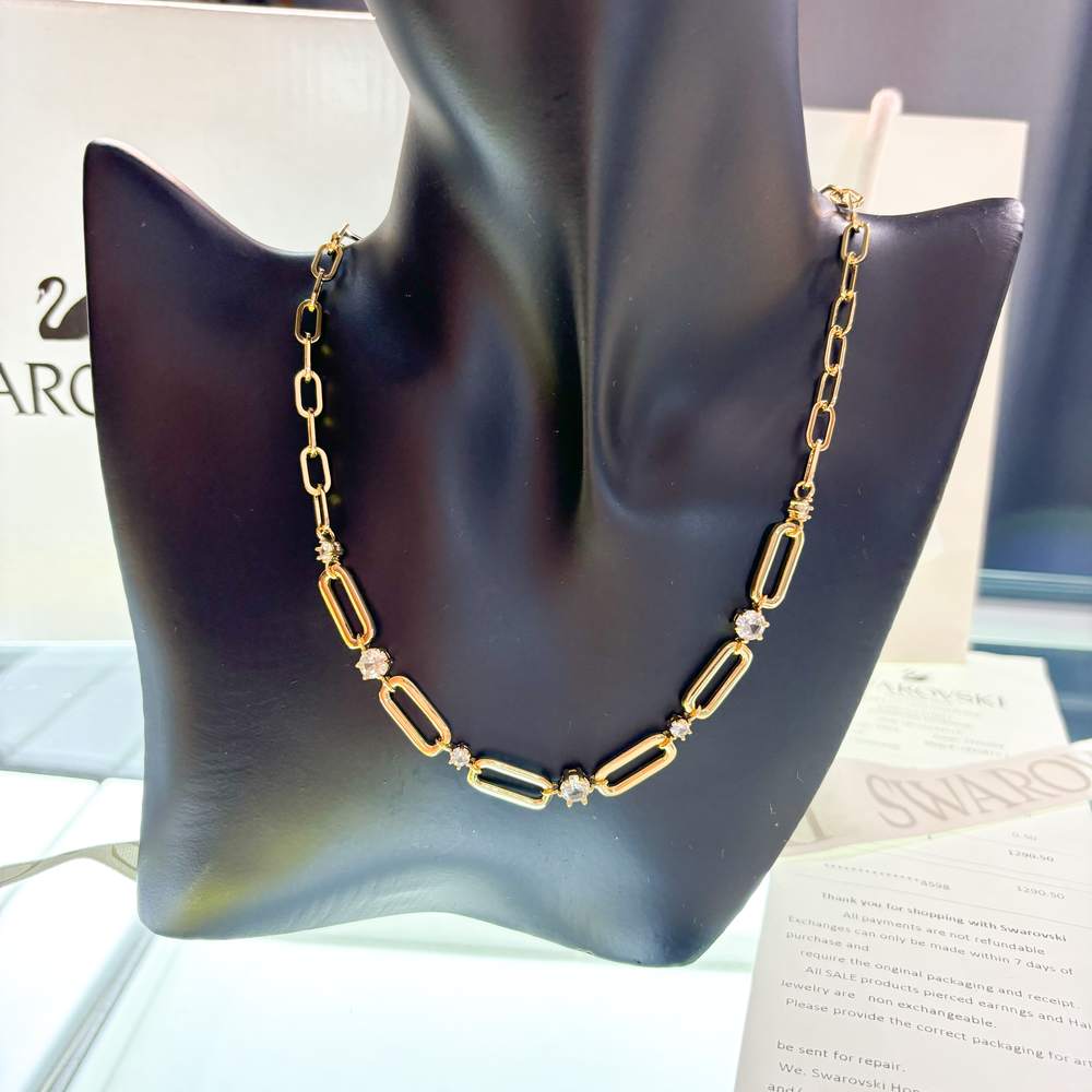 ★SWAROVSKI★ Constella Gold Tone Necklace 5683354 Constella necklace, White, Gold-tone plated | Swarovski